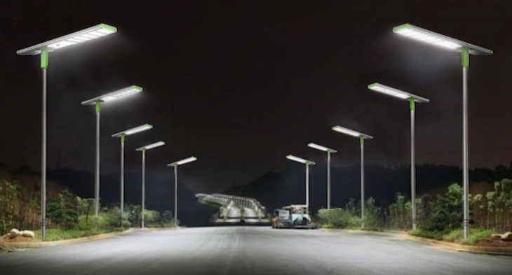 هر چراغ خیابانی LED چند متر را روشن می کند